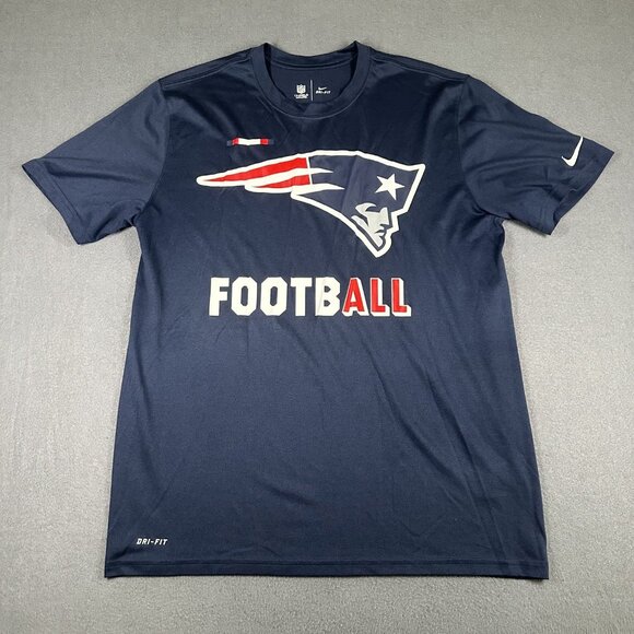 New England Patriots Shirt Mens Large NFL Football Dri-FIT Nike OnField Apparel - Picture 1 of 11